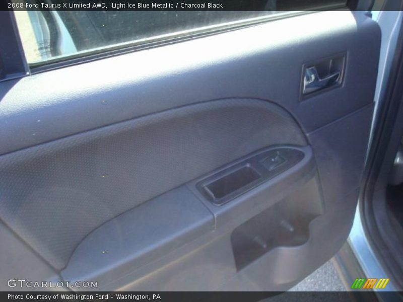 Light Ice Blue Metallic / Charcoal Black 2008 Ford Taurus X Limited AWD
