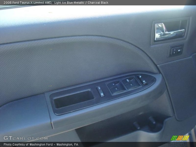 Light Ice Blue Metallic / Charcoal Black 2008 Ford Taurus X Limited AWD