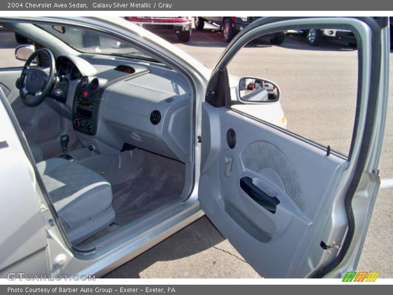 Galaxy Silver Metallic / Gray 2004 Chevrolet Aveo Sedan