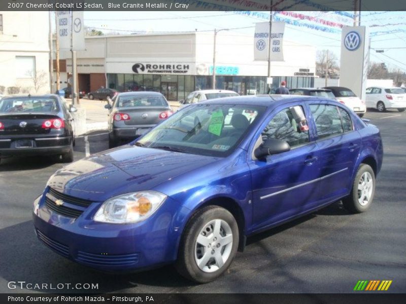 Blue Granite Metallic / Gray 2007 Chevrolet Cobalt LS Sedan