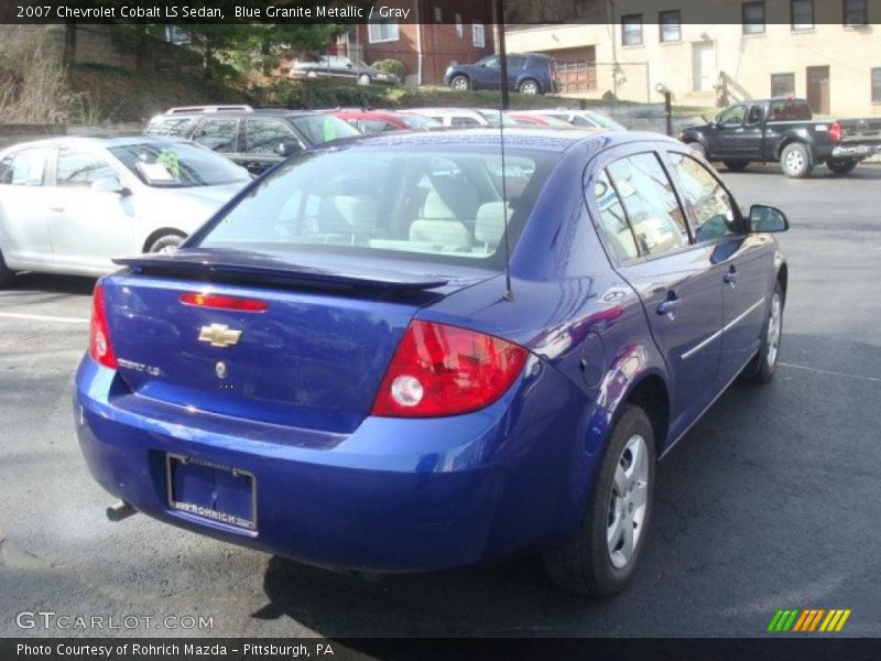 Blue Granite Metallic / Gray 2007 Chevrolet Cobalt LS Sedan