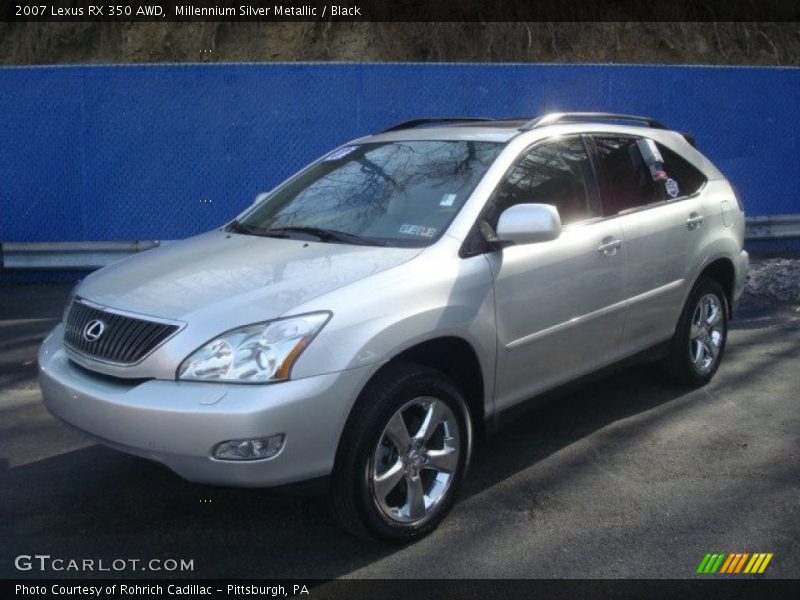 Millennium Silver Metallic / Black 2007 Lexus RX 350 AWD