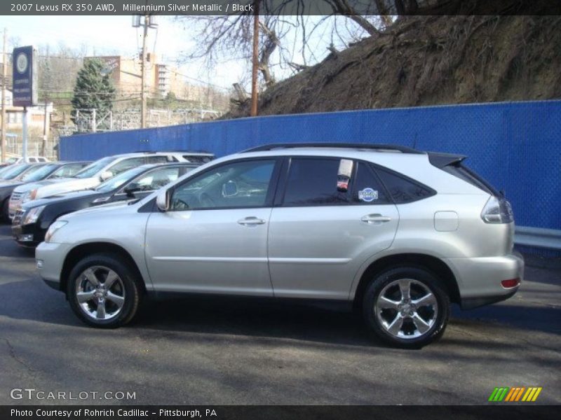 Millennium Silver Metallic / Black 2007 Lexus RX 350 AWD