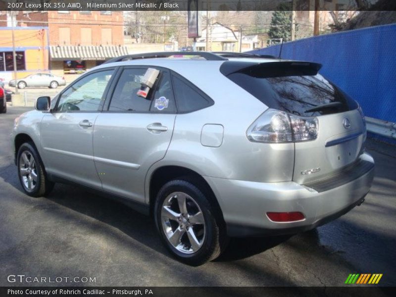 Millennium Silver Metallic / Black 2007 Lexus RX 350 AWD