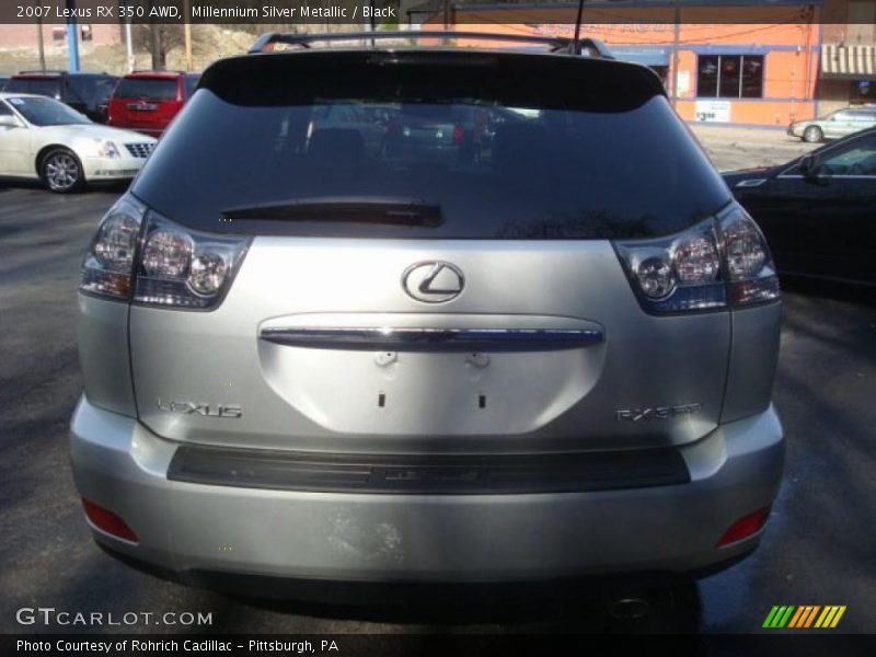 Millennium Silver Metallic / Black 2007 Lexus RX 350 AWD