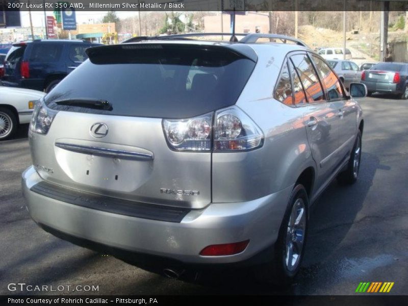 Millennium Silver Metallic / Black 2007 Lexus RX 350 AWD