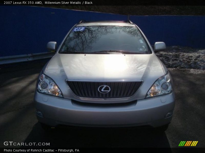 Millennium Silver Metallic / Black 2007 Lexus RX 350 AWD