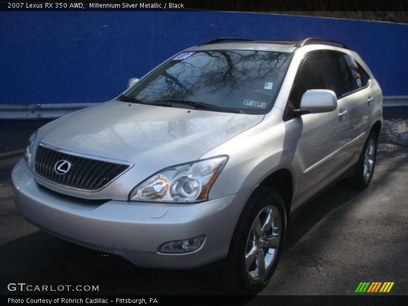 Millennium Silver Metallic / Black 2007 Lexus RX 350 AWD