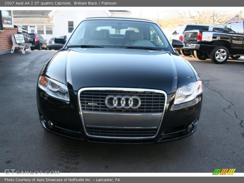 Brilliant Black / Platinum 2007 Audi A4 2.0T quattro Cabriolet