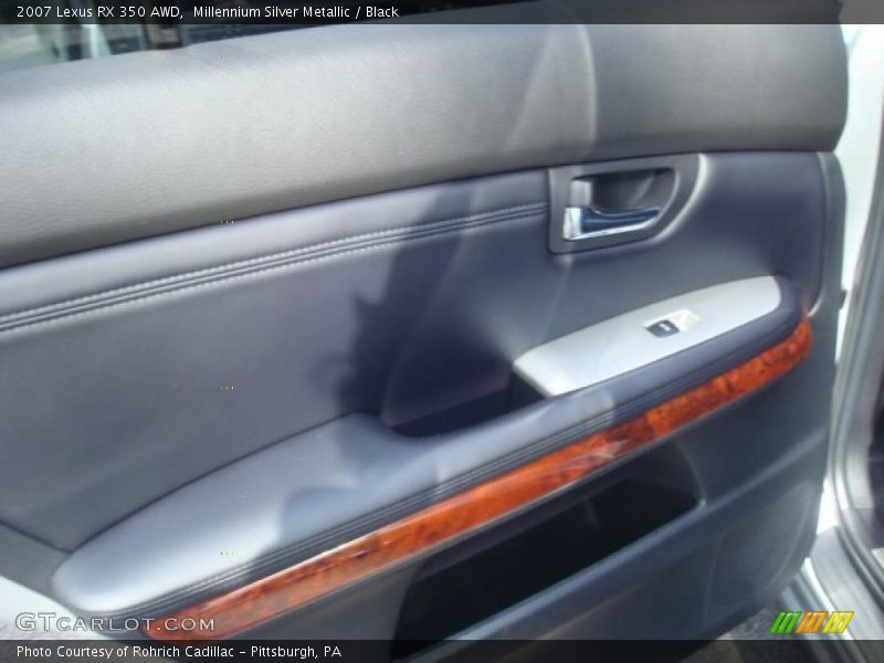 Millennium Silver Metallic / Black 2007 Lexus RX 350 AWD