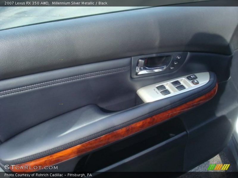 Millennium Silver Metallic / Black 2007 Lexus RX 350 AWD