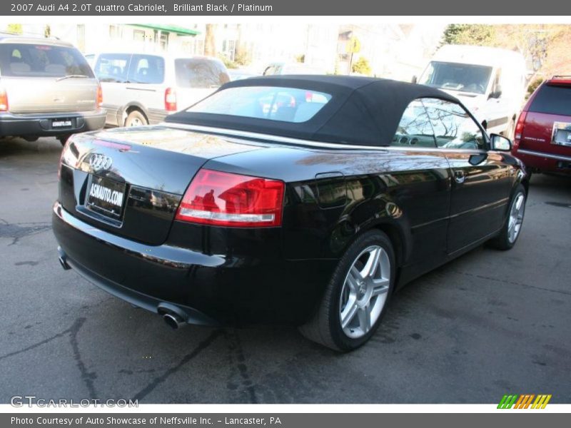 Brilliant Black / Platinum 2007 Audi A4 2.0T quattro Cabriolet