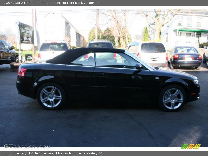 Brilliant Black / Platinum 2007 Audi A4 2.0T quattro Cabriolet
