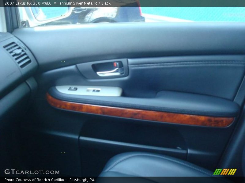 Millennium Silver Metallic / Black 2007 Lexus RX 350 AWD