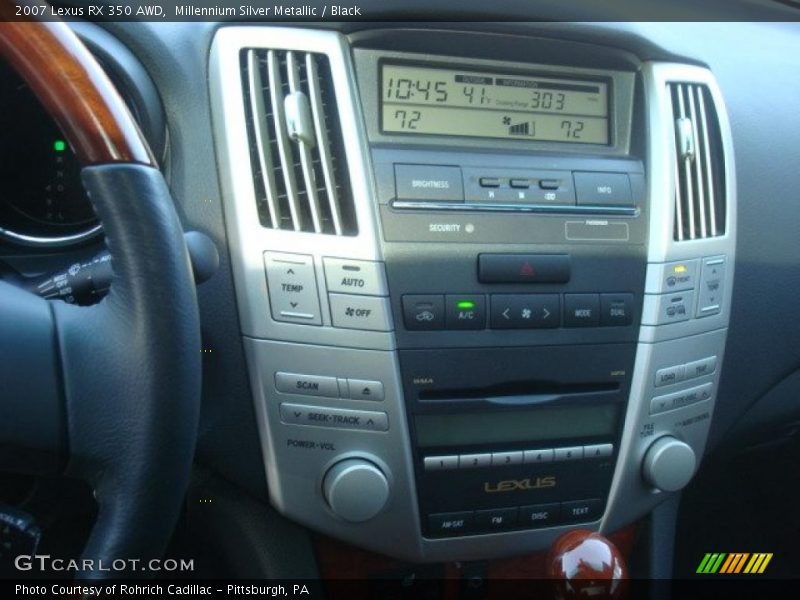 Millennium Silver Metallic / Black 2007 Lexus RX 350 AWD