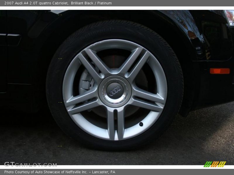 Brilliant Black / Platinum 2007 Audi A4 2.0T quattro Cabriolet