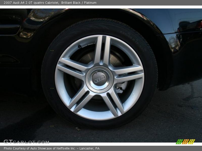 Brilliant Black / Platinum 2007 Audi A4 2.0T quattro Cabriolet