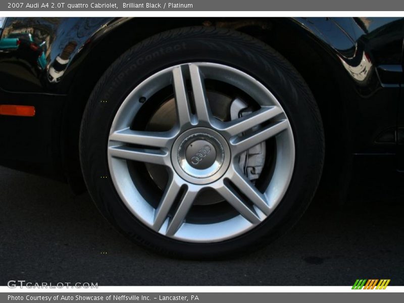 Brilliant Black / Platinum 2007 Audi A4 2.0T quattro Cabriolet
