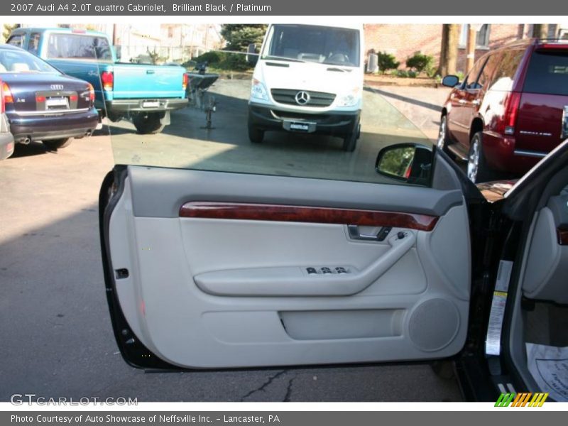 Brilliant Black / Platinum 2007 Audi A4 2.0T quattro Cabriolet