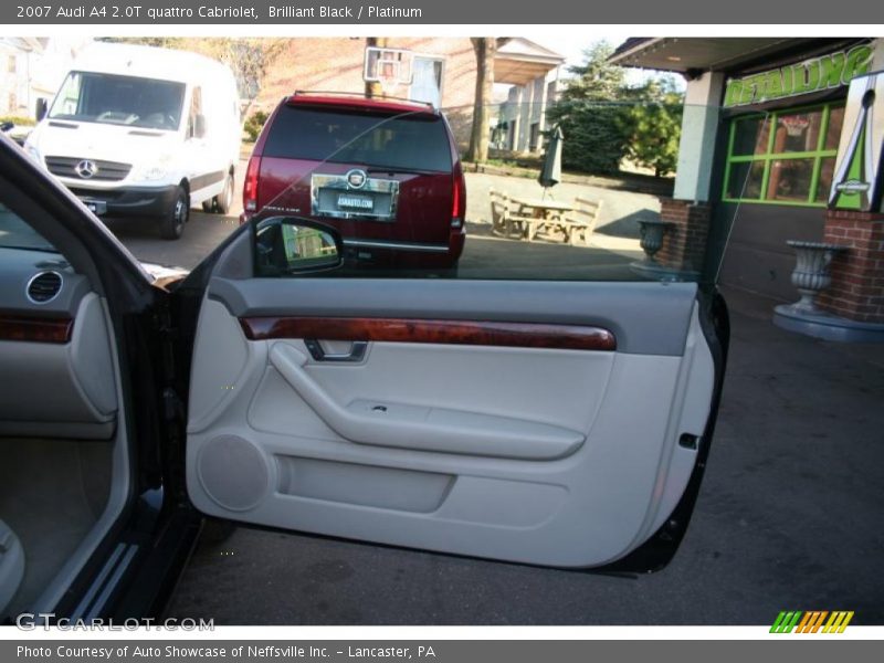 Brilliant Black / Platinum 2007 Audi A4 2.0T quattro Cabriolet