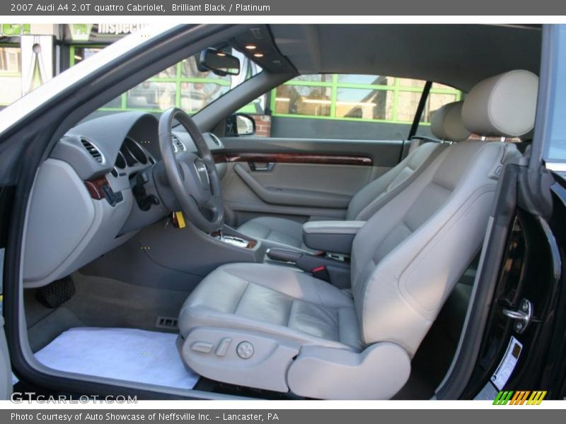 Brilliant Black / Platinum 2007 Audi A4 2.0T quattro Cabriolet
