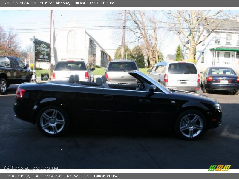 Brilliant Black / Platinum 2007 Audi A4 2.0T quattro Cabriolet