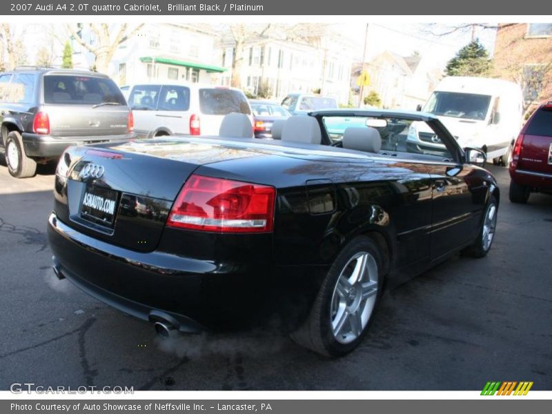 Brilliant Black / Platinum 2007 Audi A4 2.0T quattro Cabriolet