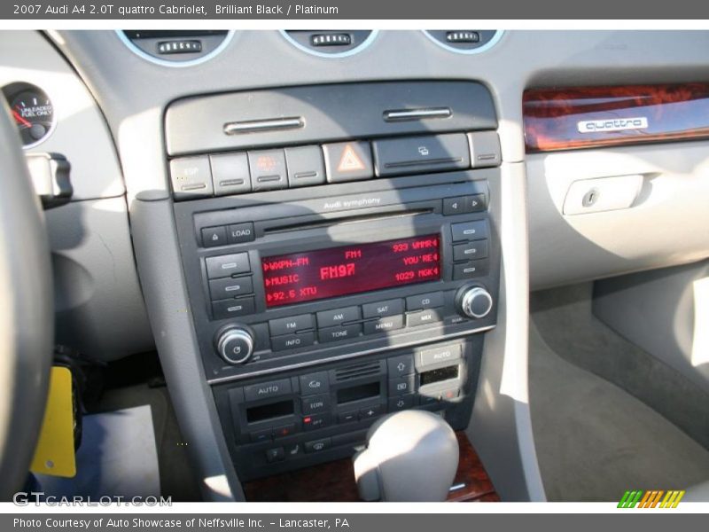 Brilliant Black / Platinum 2007 Audi A4 2.0T quattro Cabriolet