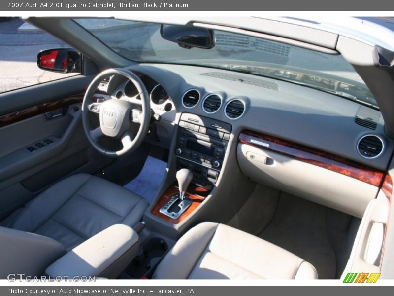Brilliant Black / Platinum 2007 Audi A4 2.0T quattro Cabriolet