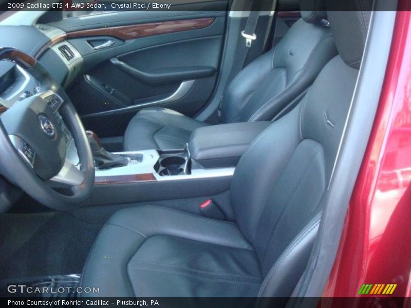 Crystal Red / Ebony 2009 Cadillac CTS 4 AWD Sedan
