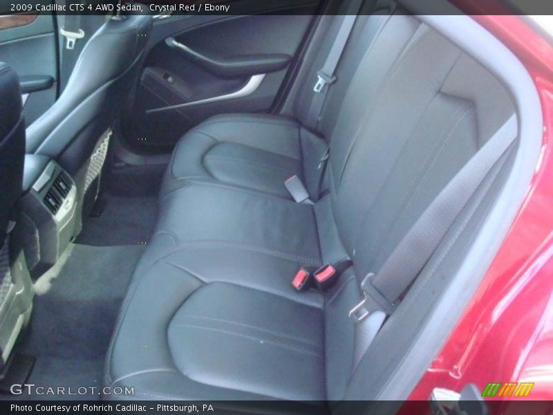 Crystal Red / Ebony 2009 Cadillac CTS 4 AWD Sedan