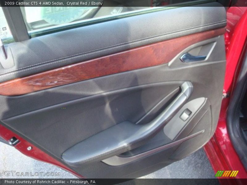 Crystal Red / Ebony 2009 Cadillac CTS 4 AWD Sedan
