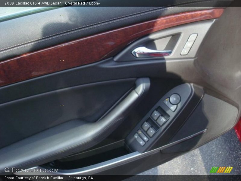 Crystal Red / Ebony 2009 Cadillac CTS 4 AWD Sedan