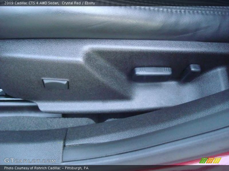 Crystal Red / Ebony 2009 Cadillac CTS 4 AWD Sedan