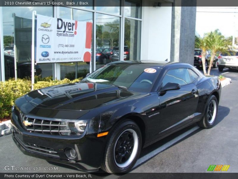 Black / Black 2010 Chevrolet Camaro LS Coupe