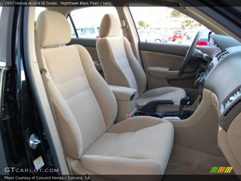 Nighthawk Black Pearl / Ivory 2007 Honda Accord SE Sedan