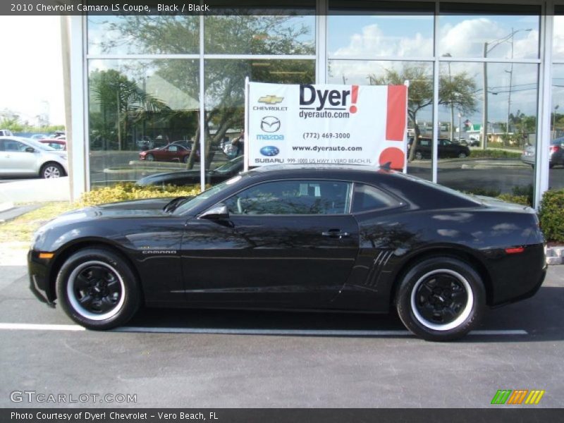 Black / Black 2010 Chevrolet Camaro LS Coupe