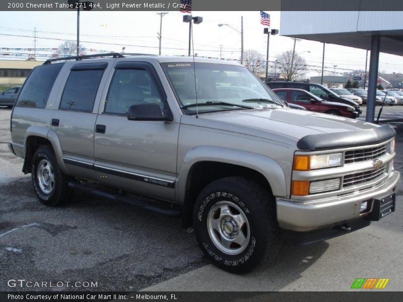 Light Pewter Metallic / Gray 2000 Chevrolet Tahoe Z71 4x4