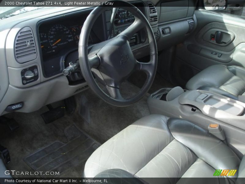 Light Pewter Metallic / Gray 2000 Chevrolet Tahoe Z71 4x4