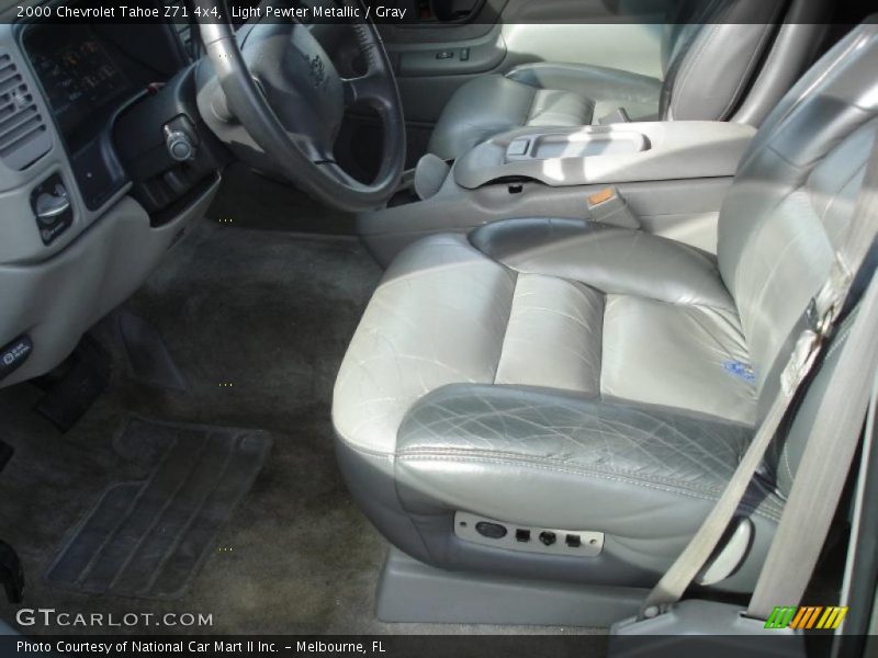 Light Pewter Metallic / Gray 2000 Chevrolet Tahoe Z71 4x4