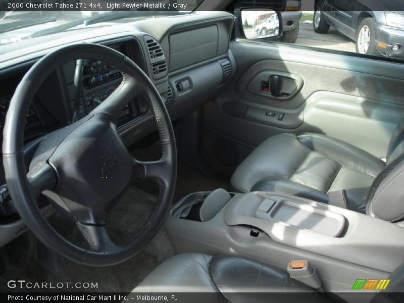 Light Pewter Metallic / Gray 2000 Chevrolet Tahoe Z71 4x4