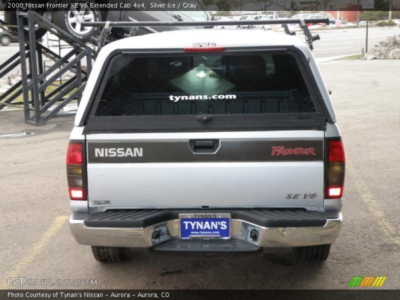Silver Ice / Gray 2000 Nissan Frontier XE V6 Extended Cab 4x4