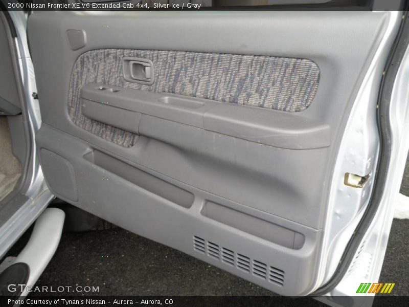 Silver Ice / Gray 2000 Nissan Frontier XE V6 Extended Cab 4x4