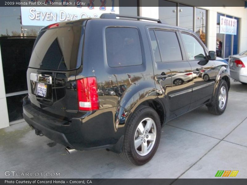 Formal Black / Gray 2009 Honda Pilot EX-L