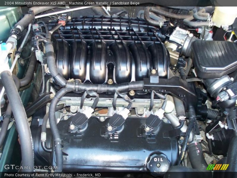 Machine Green Metallic / Sandblast Beige 2004 Mitsubishi Endeavor XLS AWD