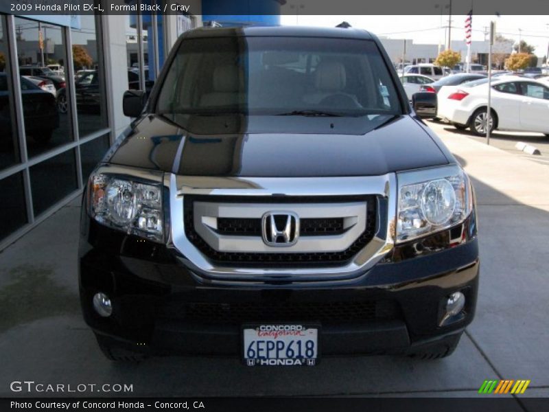 Formal Black / Gray 2009 Honda Pilot EX-L