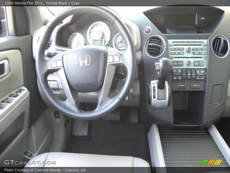 Formal Black / Gray 2009 Honda Pilot EX-L