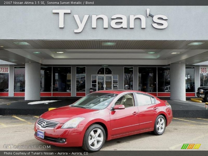 Sonoma Sunset Metallic / Blond 2007 Nissan Altima 3.5 SE