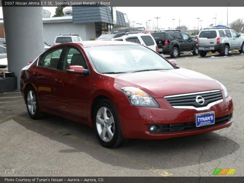 Sonoma Sunset Metallic / Blond 2007 Nissan Altima 3.5 SE