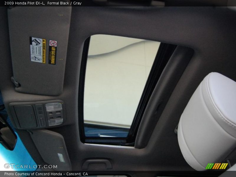 Formal Black / Gray 2009 Honda Pilot EX-L